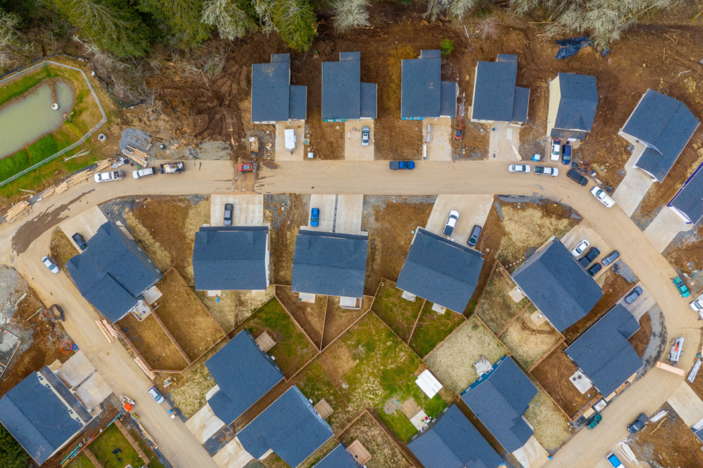 Oak Street Development overhead view